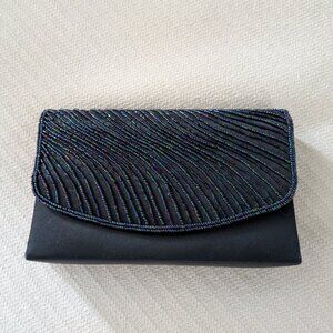SASHA New York - Navy Beaded Evening Purse
